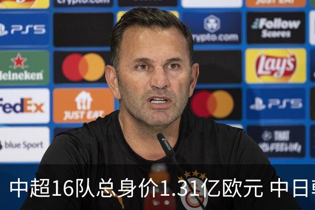 中超16队总身价1.31亿欧元 中日韩对比 差距在扩大